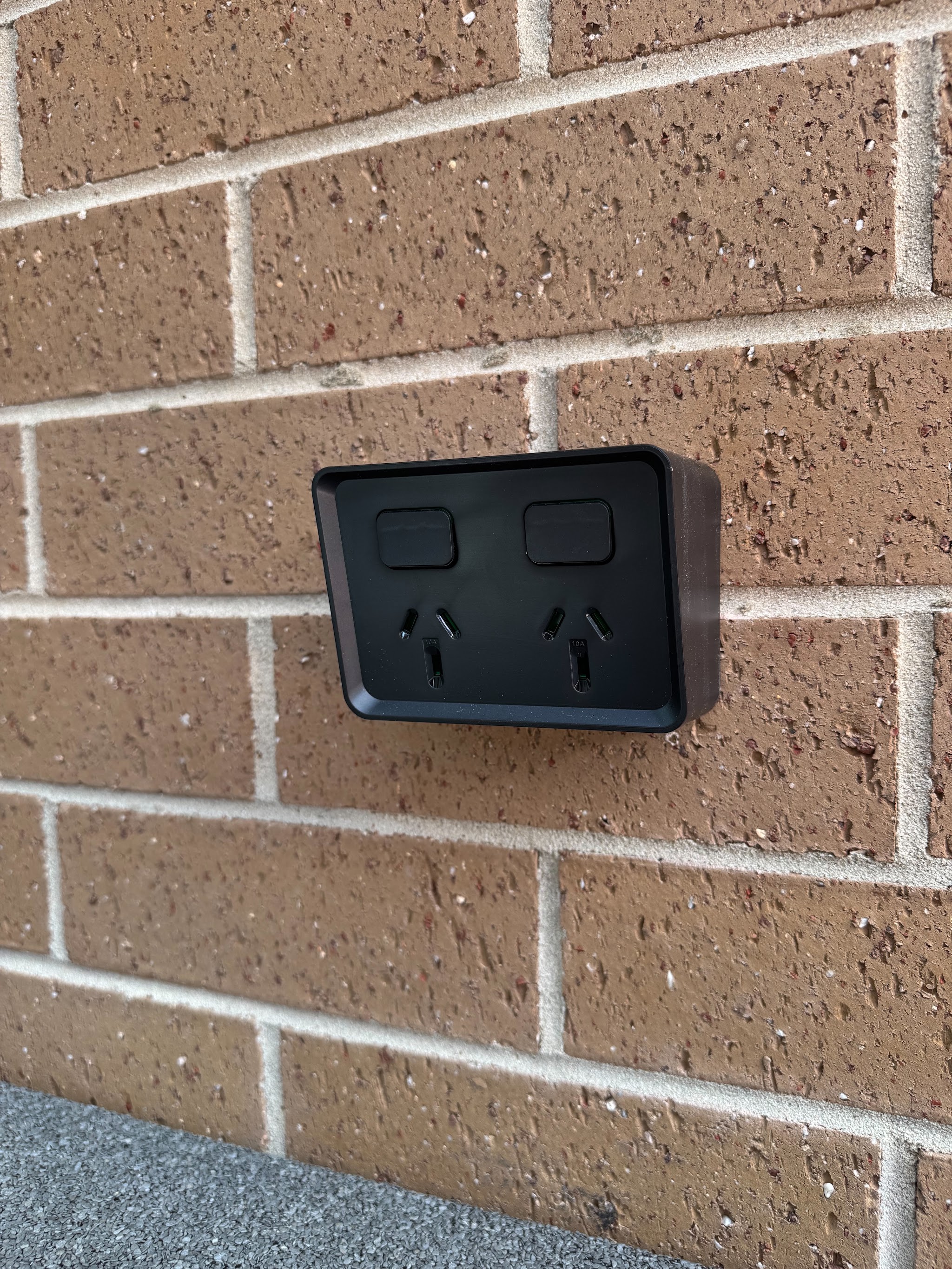 Weatherproof double GPO, outdoor rated